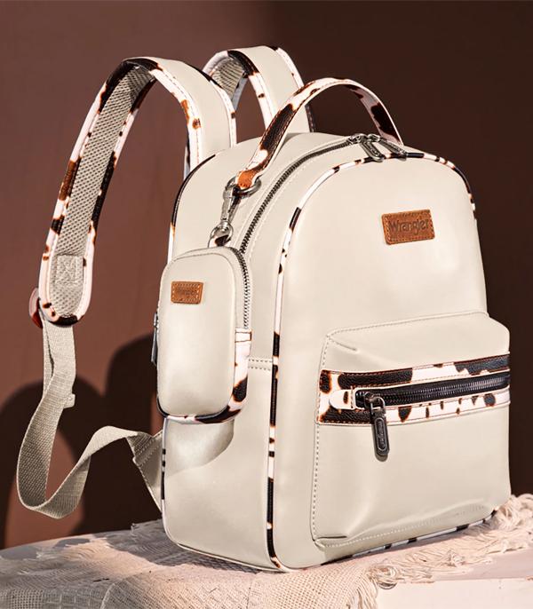 Ivory Cowprint Backpack