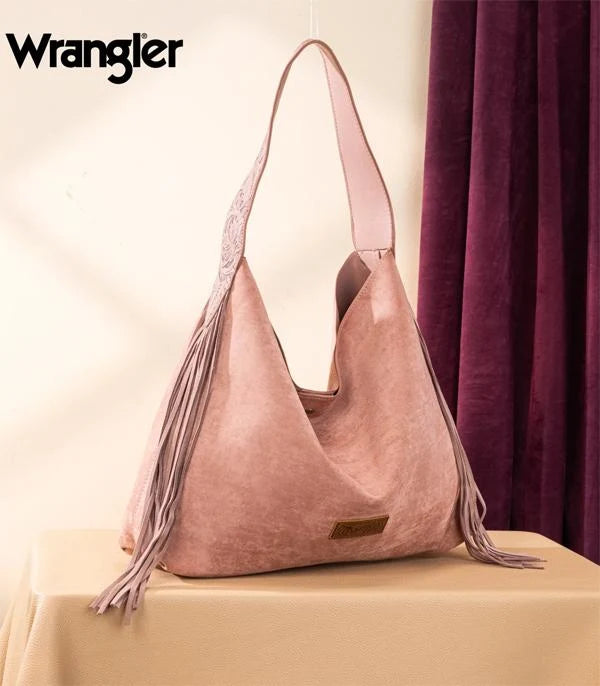 Suede Boho Fringe Purse
