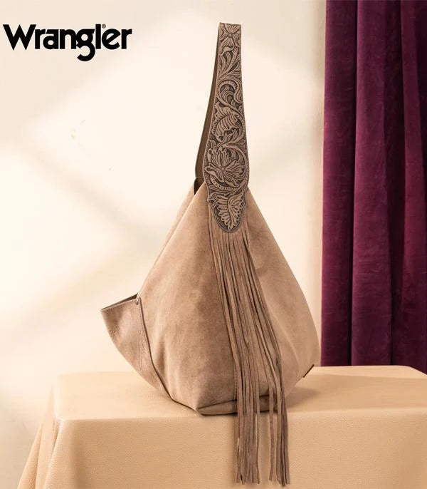 Suede Boho Fringe Purse