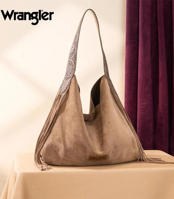 Suede Boho Fringe Purse