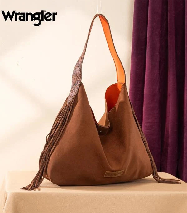 Suede Boho Fringe Purse