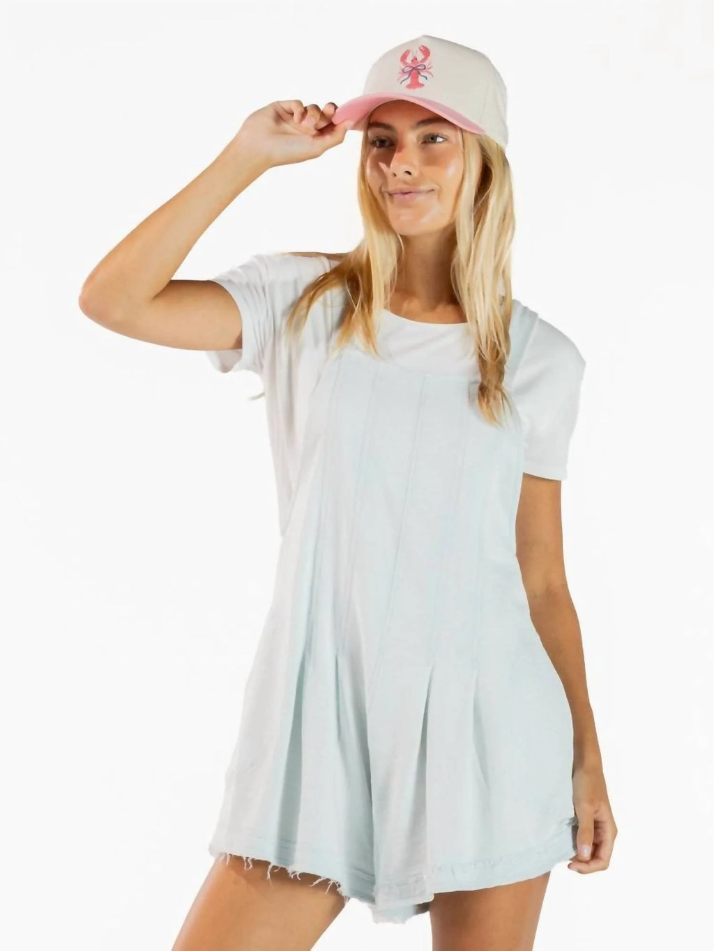 Washed Pocket Romper