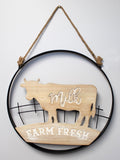 Milk Farm Fresh Sign
