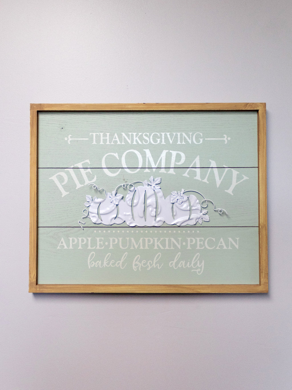 Thanksgiving Pie Company Wooden Sign