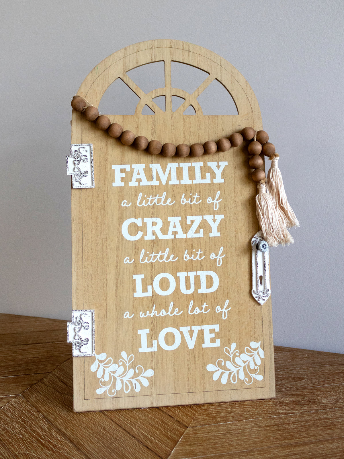 Crazy Family Wooden Sign