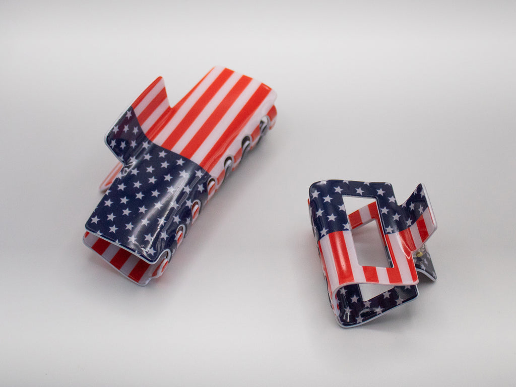 Patriotic Claw Clips