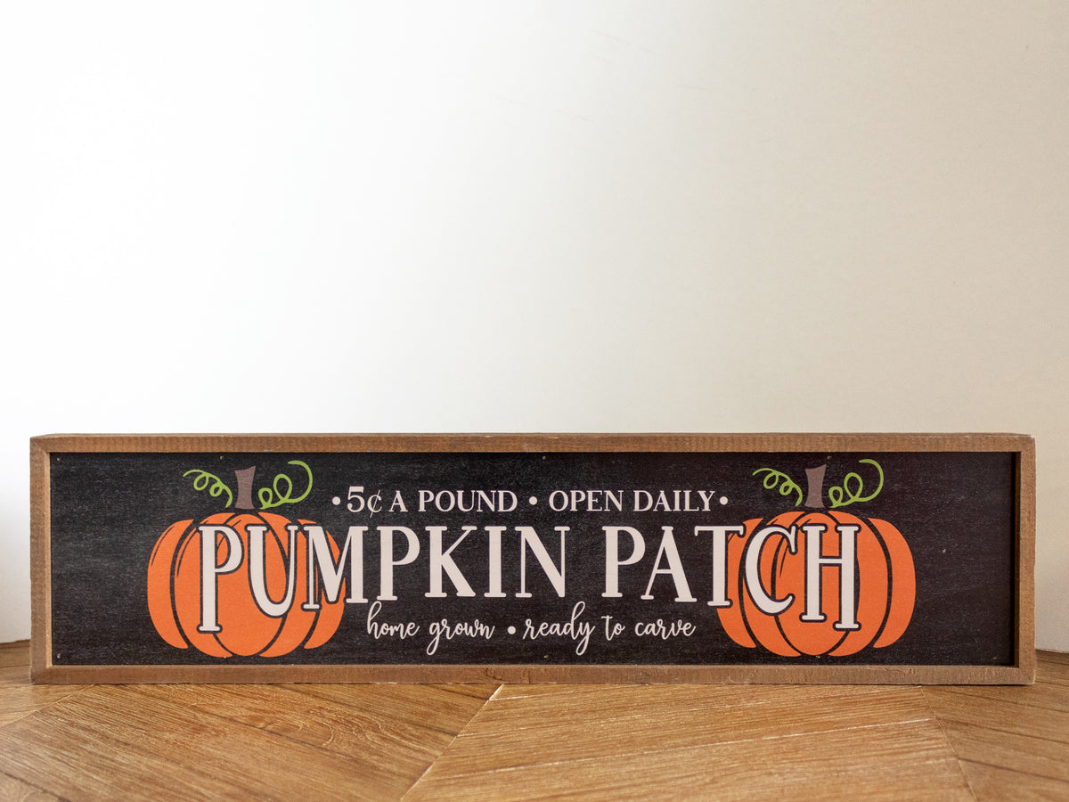Pumpkin Patch Wooden Sign