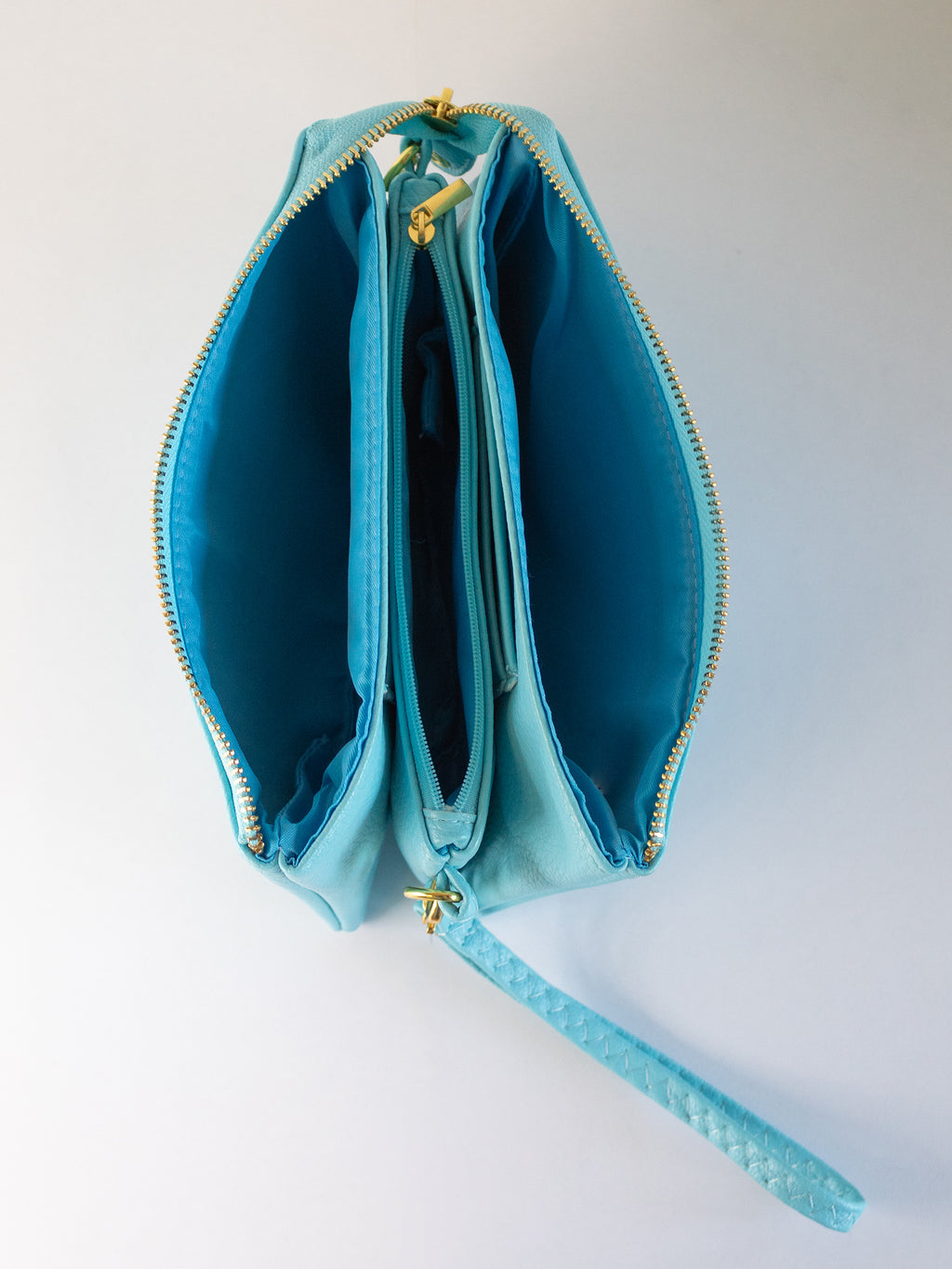 Light Blue Wristlet