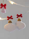 Handmade Christmas Ornament Earrings